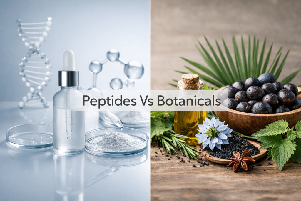 Peptides vs Botanicals for Hair Loss.